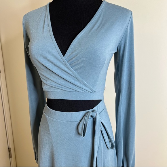 ASOS open front tie dress size 4 - Picture 2 of 3